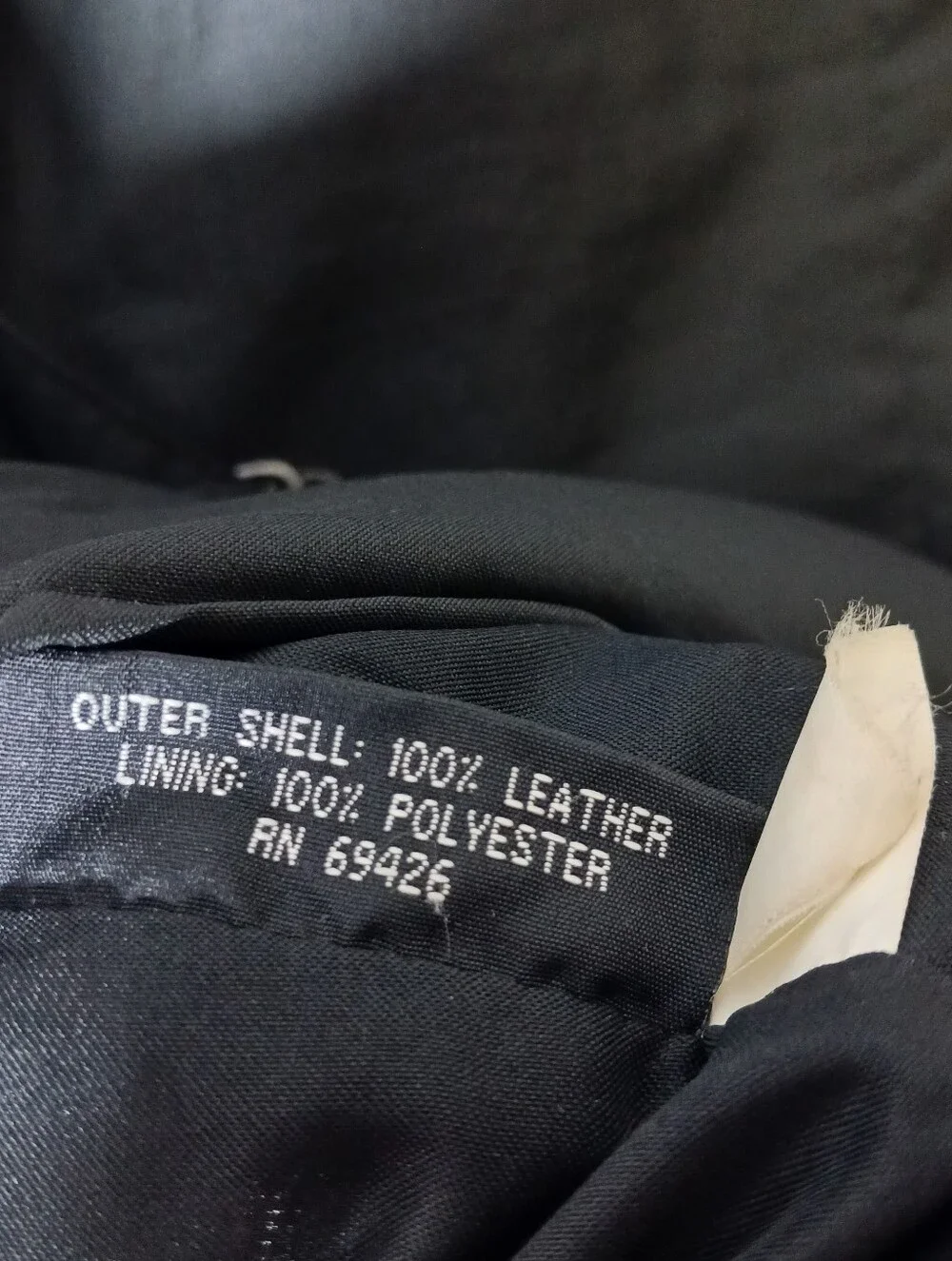 Wilsons Leather Mens Button Up Vest Large Black V Neck